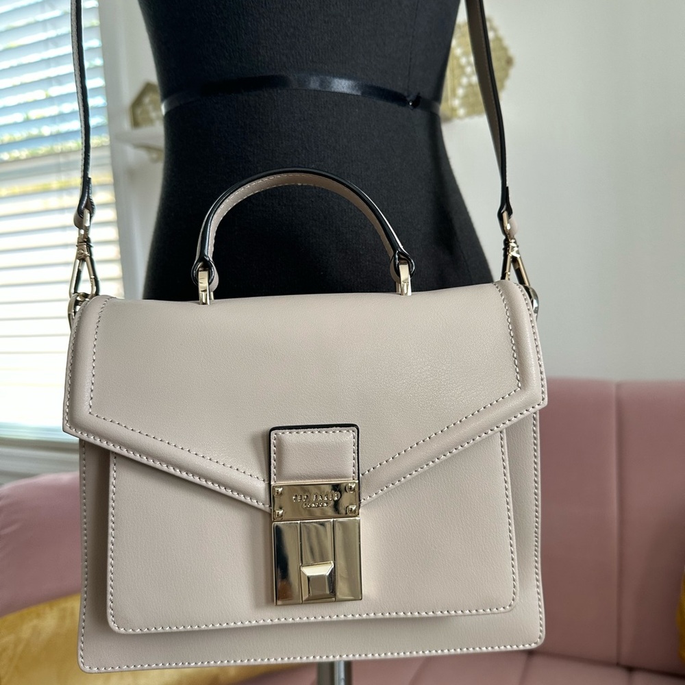 Ted Baker Grey Satchel with Crossbody Strap - Picture 7 of 12